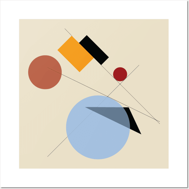 Art Deco Bauhaus Abstract Wall Art by Closeddoor